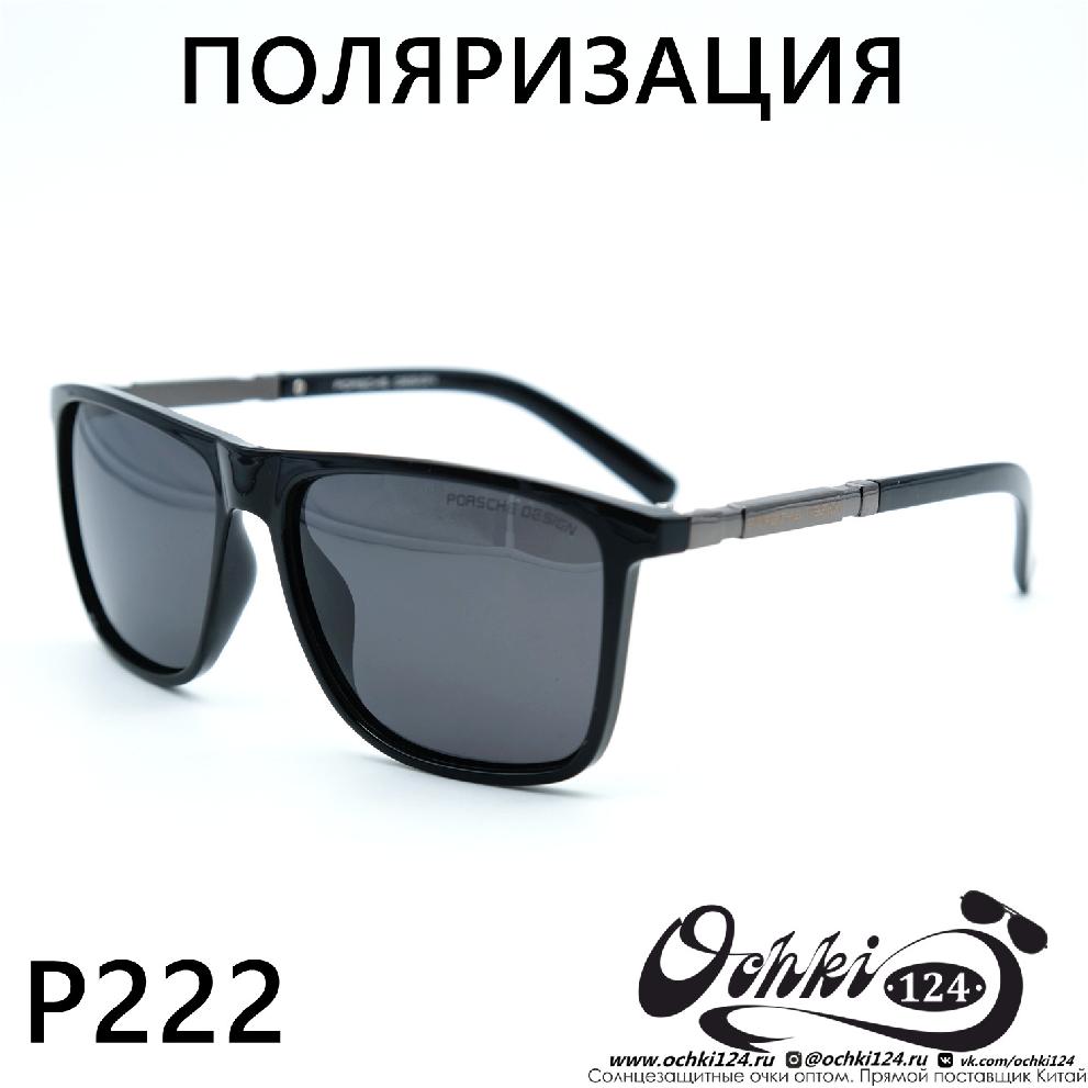  Солнцезащитные очки картинка  Мужские Брендовые  Прямоугольные P222-C1 