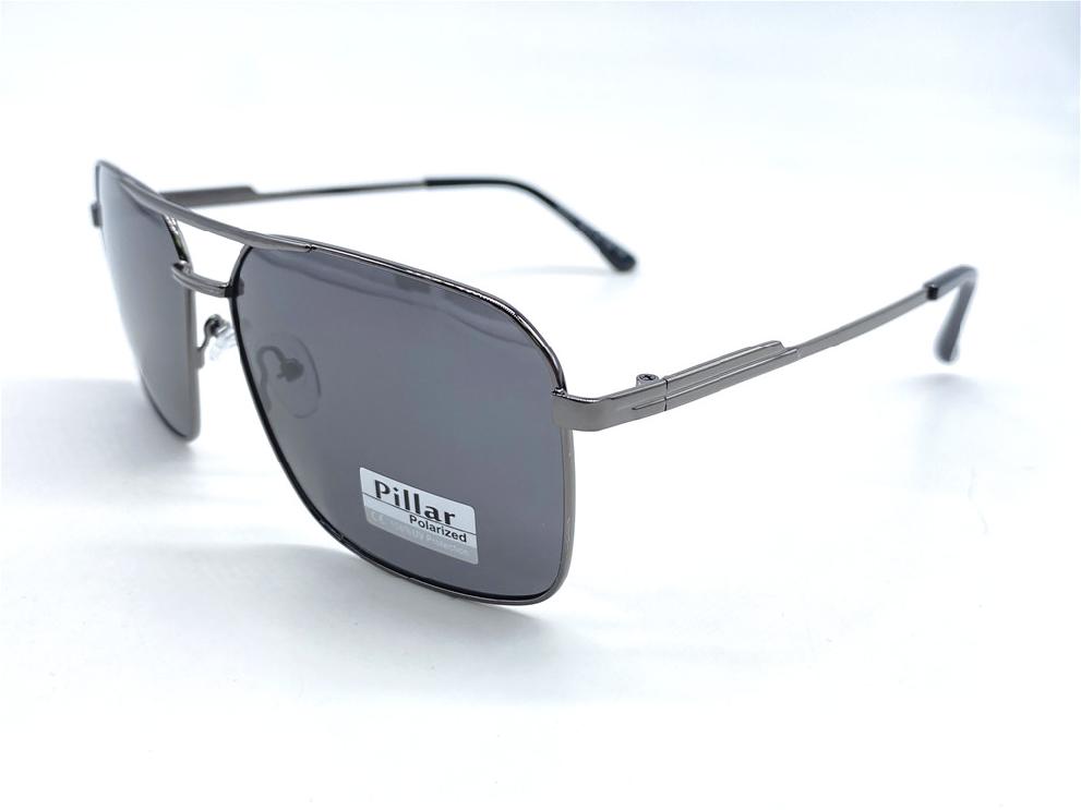  Солнцезащитные очки картинка 2026 Мужские Pillar Polarized Квадратные P6027-C3 