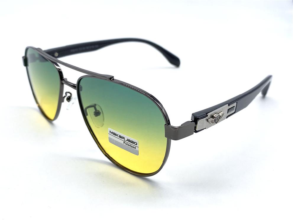  Солнцезащитные очки картинка 2026 Мужские Makar Jabo Polarized Авиаторы P9015-C2-34 