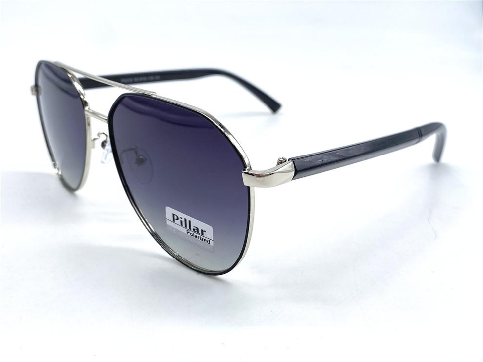  Солнцезащитные очки картинка 2026 Мужские Pillar Polarized Авиаторы P6032-C4 