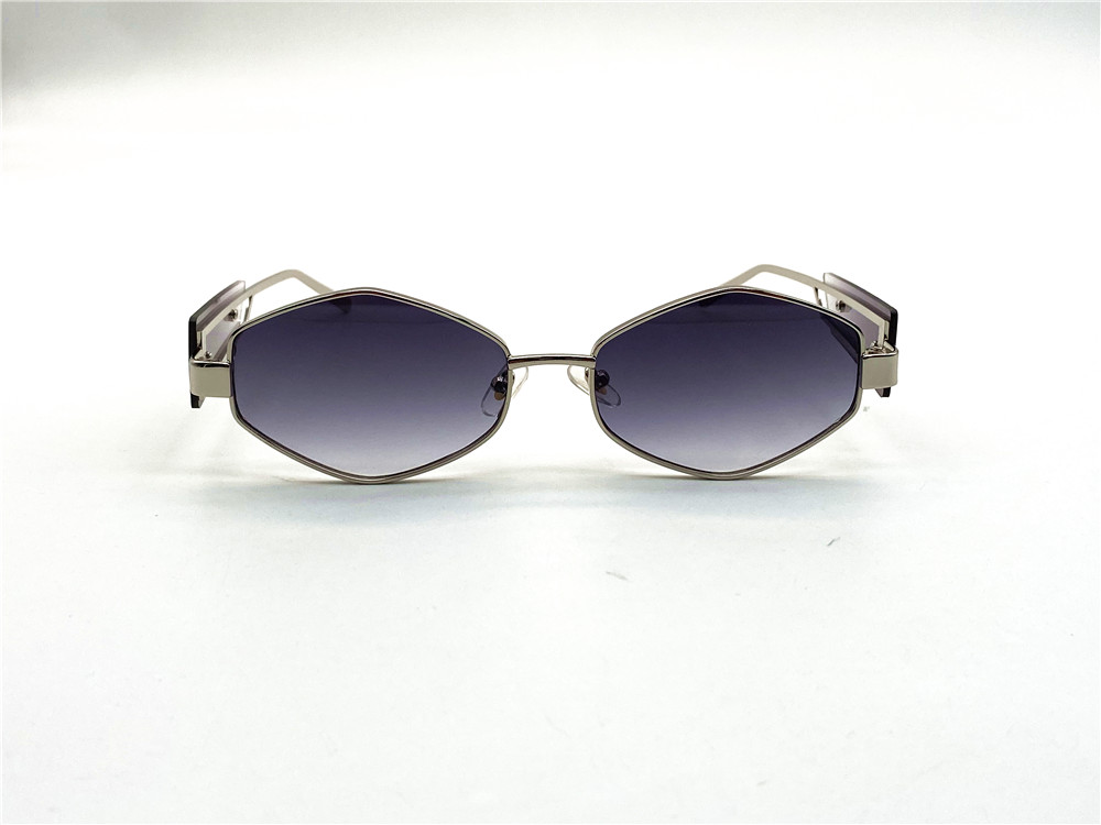  Солнцезащитные очки картинка 2025 Женские Брендовые  Геометрические формы 98221-C2 