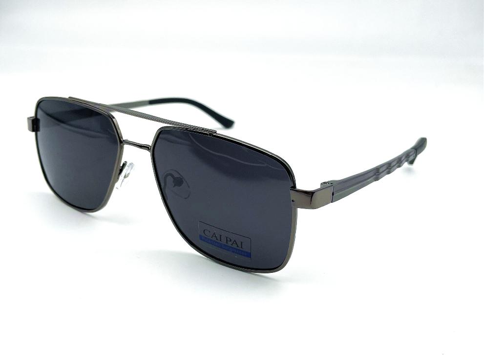  Солнцезащитные очки картинка Мужские Caipai Polarized Квадратные P4002-С2 