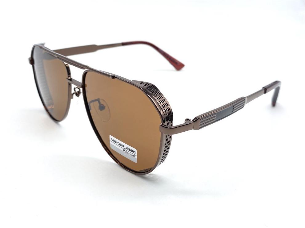  Солнцезащитные очки картинка 2026 Мужские Makar Jabo Polarized Авиаторы P9006-C10-32 