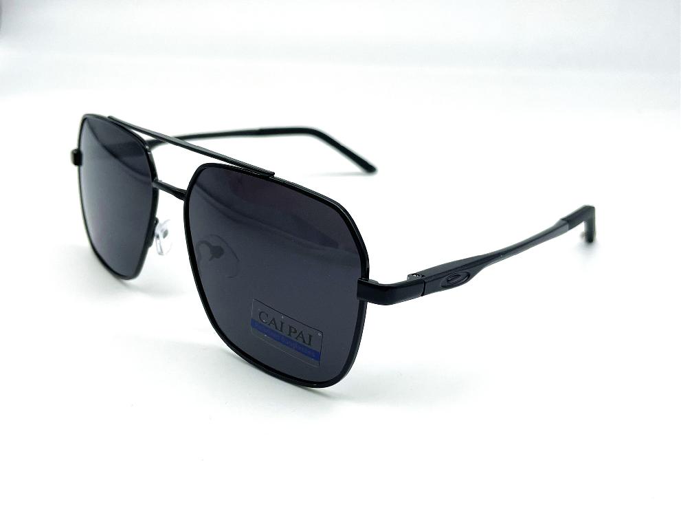  Солнцезащитные очки картинка Мужские Caipai Polarized Квадратные P4003-С1 