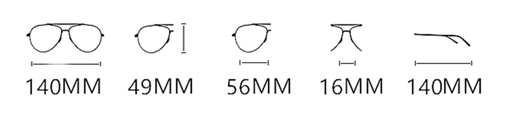  Солнцезащитные очки картинка Мужские Caipai Polarized Авиаторы FP9407-C1 