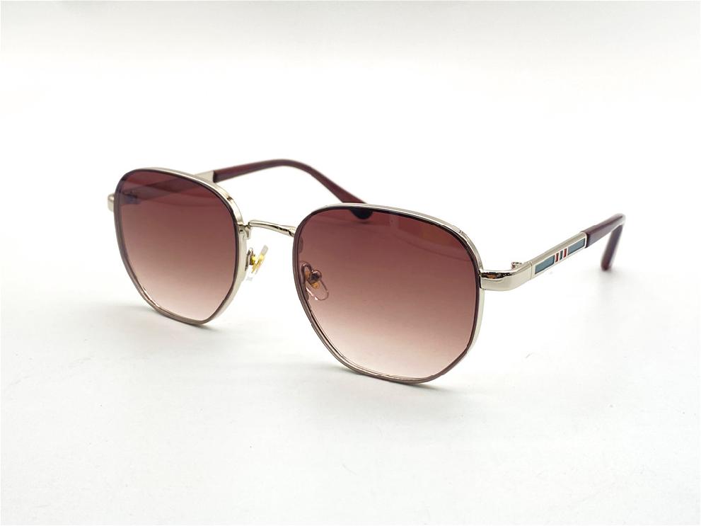  Солнцезащитные очки картинка 2025 Женские Брендовые  Геометрические формы H5217-C3 