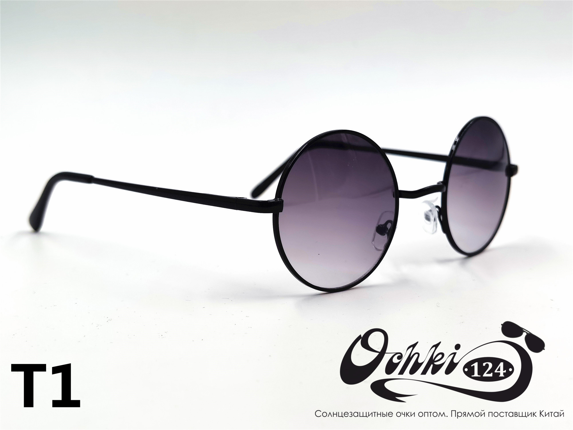  Солнцезащитные очки картинка 2022 Унисекс Пластик Круглые KaiFeng T1-C2 