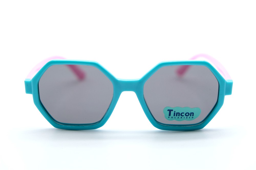  Солнцезащитные очки картинка 2026 Детские Tincon Polarized Геометрические формы T8428-C7 