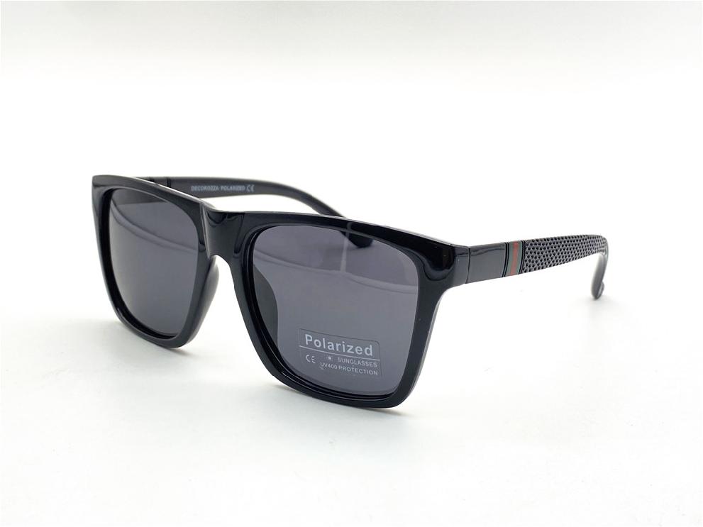  Солнцезащитные очки картинка 2025 Мужские Decorozza Polarized Квадратные DP1018-1 